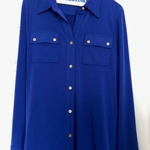 Ellen Tracy button down blouse